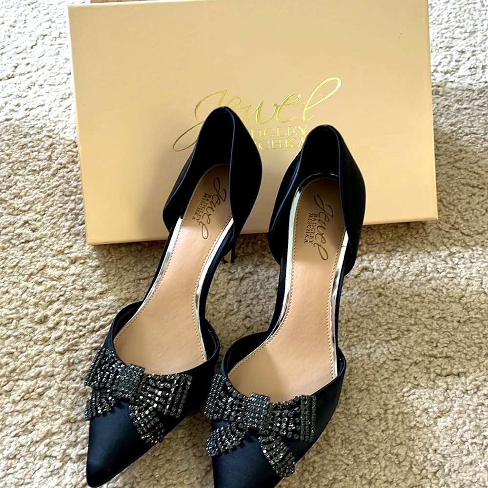 Badgley Mischka jewel pumps